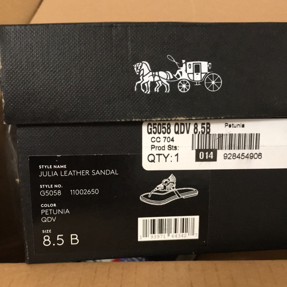 🌸 Coach JULIA SANDAL PETUNIA 6.5 7 🌺 - Picture 11 of 11